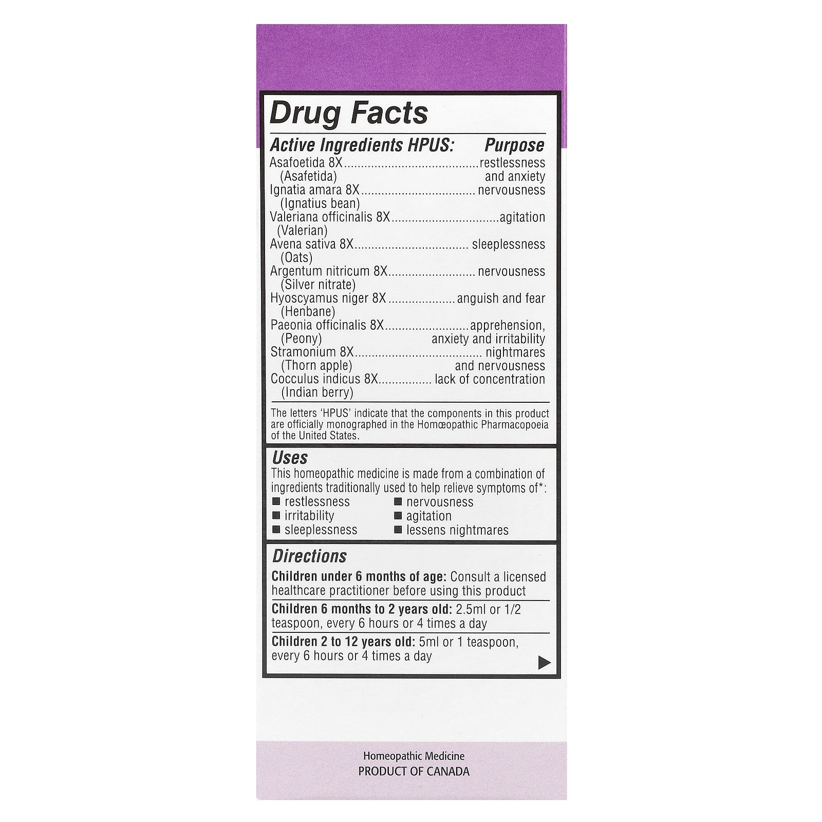 Kids Relief®, Syrup with Calming Effect, 0-12 Years, Grape, 3.4 fl oz (100 ml)