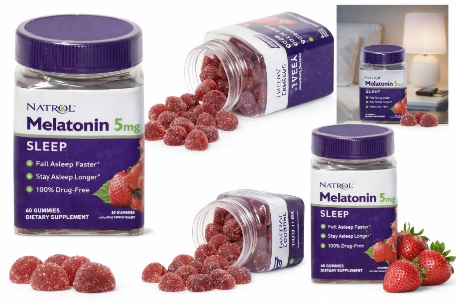 5x (5pck)Natrol Sleep Support Melatonin 5mg Gummies – 60ct Strawberry EXP 07/26