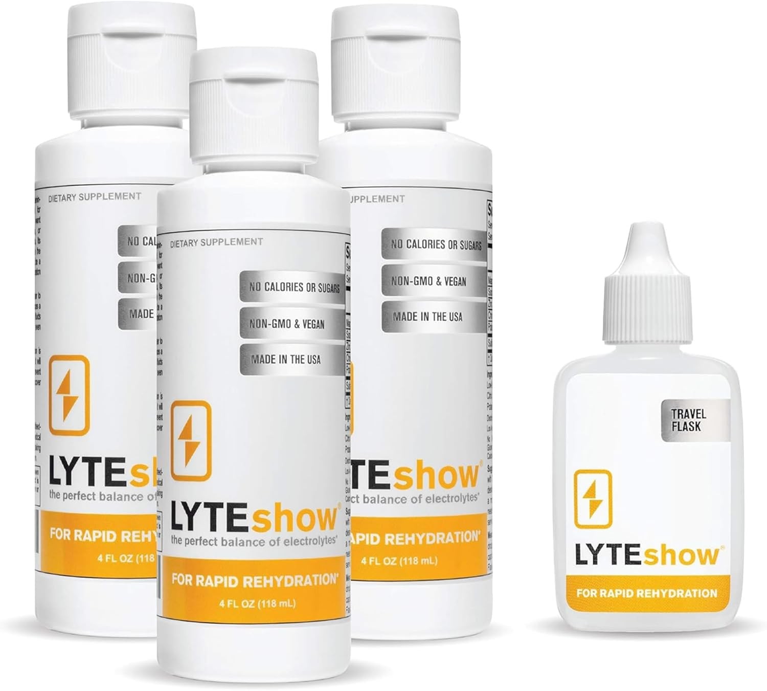 LyteShow Sugar-Free Electrolyte Supplement for Hydration and Immune Support – 40