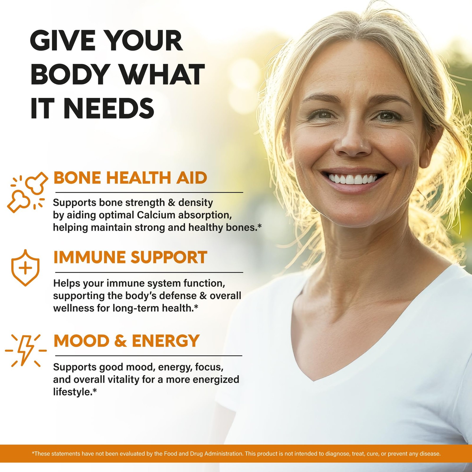 Vitamin D3 K2 Organic Drops Bone Teeth Immune Mood Support Gotas Vitamina D3