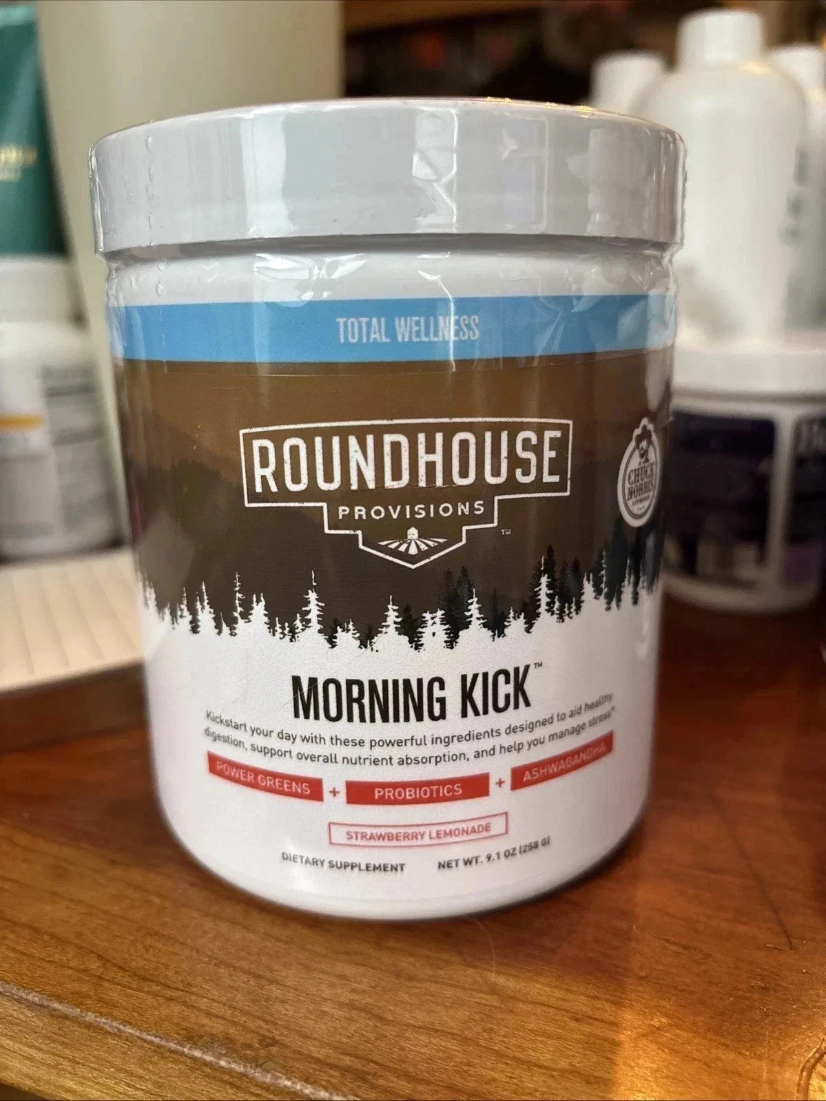 2 Pack Roundhouse Morning Kick Powder Strawberry Lemonade 9.1 Oz