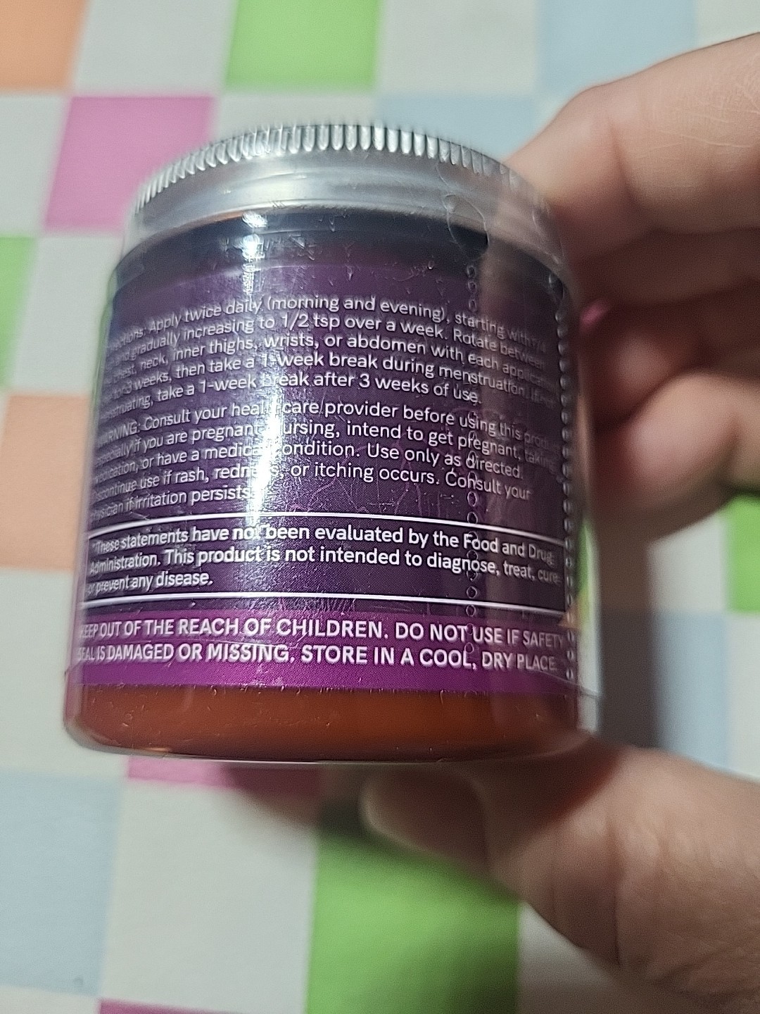 SM Nutrition Wild Yam Cream 4oz Natural Hormone Support Balance Sealed Jar