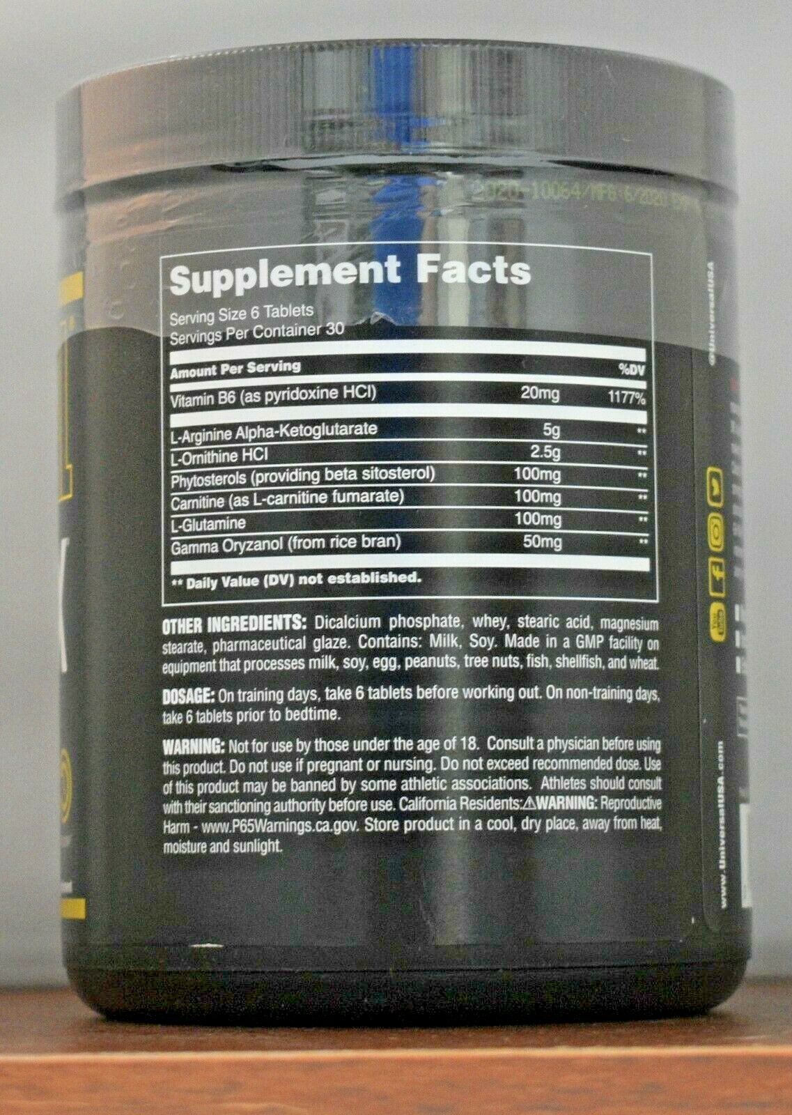 Universal Nutrition GH Max Superior GH Optimization 180 Tablets