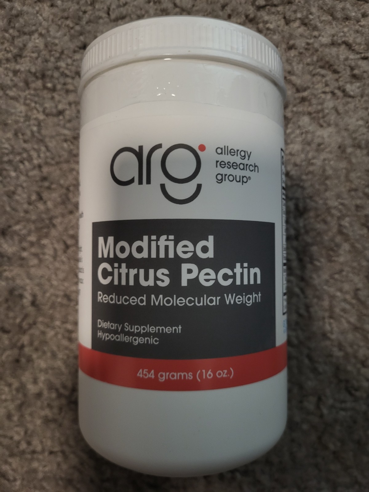 Allergy Research Group Modified Citrus Pectin 16oz 90 servings FAST SHIPPING