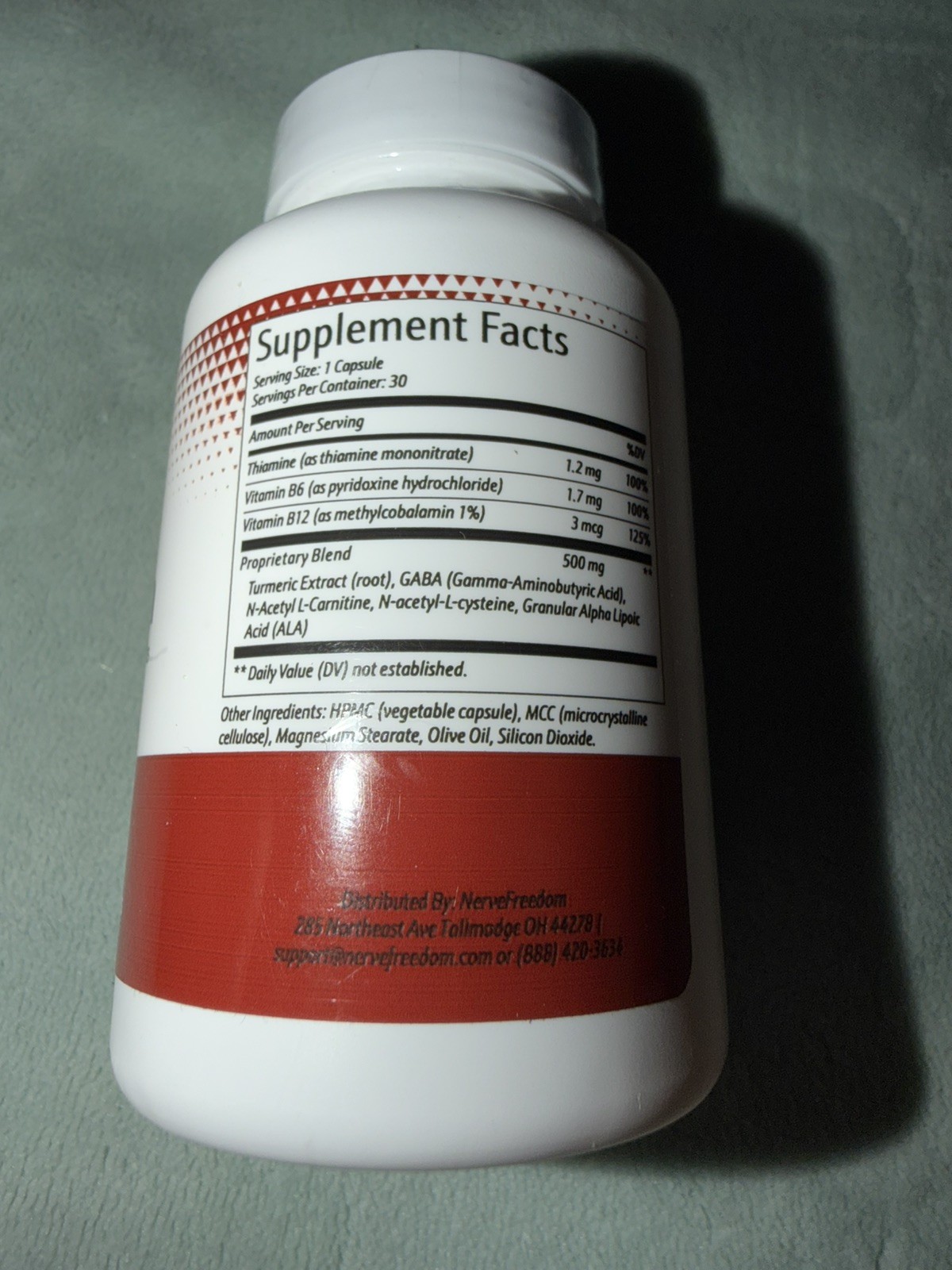 Nerve Freedom Nerve Health Capsules – 30 CAPS – EXP : 2028