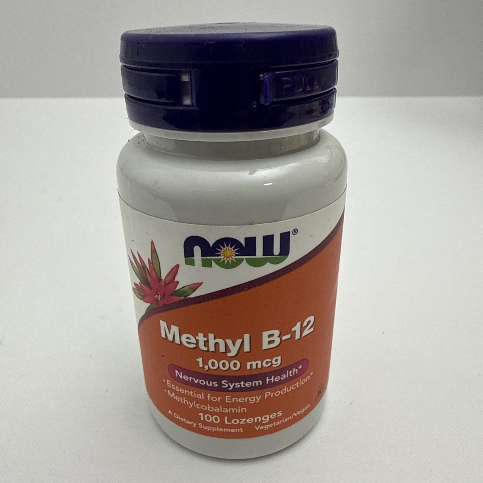 NOW Foods Methyl B-12 – 1,000 mcg – 100 Lozenges – BB 12/28