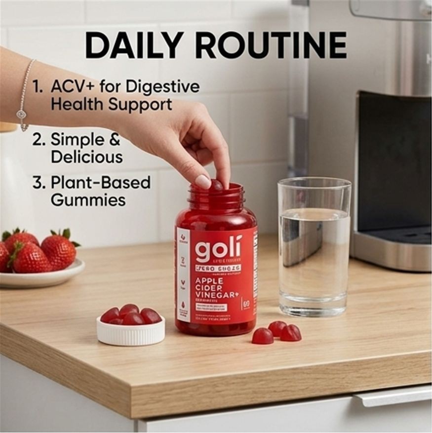 Goli Nutrition Zero Sugar Best Seller Trio 3-Pack – ACV, Ashwagandha, Probiotics