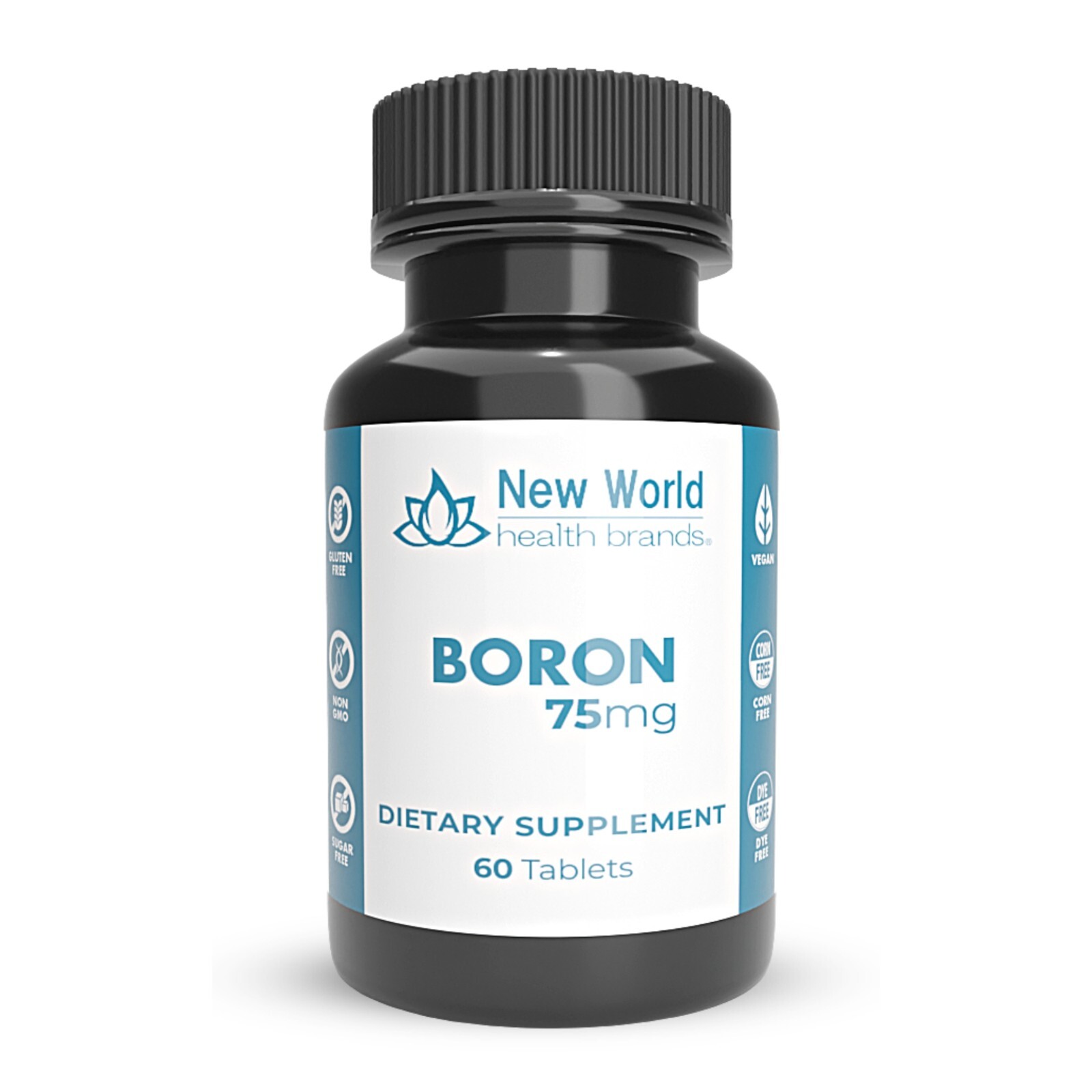 Boron 75mg Mineral Supplement – High Potency Formula Fast Absorption