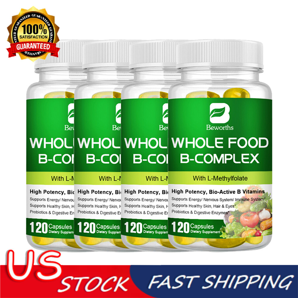 Vitamin B Complex Supplement Whole Food Supplement Immune Boost For Bone|Heart