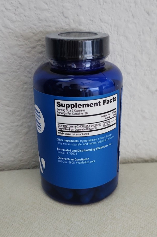 Vitamedica Bromelain with Quercetin BottleAdvanced Immune Support