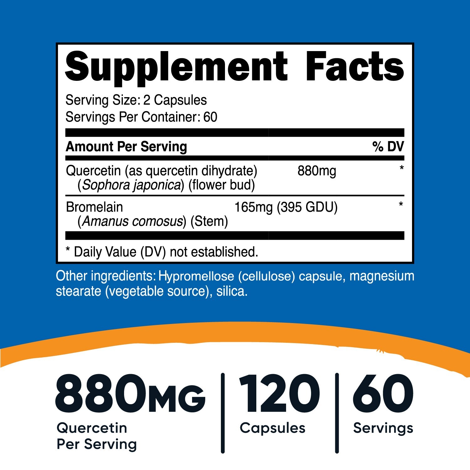 Nutricost Quercetin with Bromelain, 120 Capsules, 60 Servings
