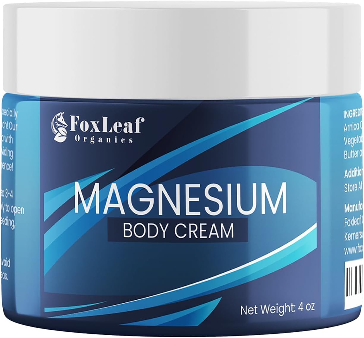 Magnesium Cream – Support for Sleep, Leg Cramps, Joints, & Muscle Soreness
