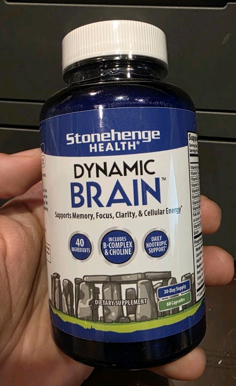 Stonehenge Health Dynamic Brain Memory Focus Clarity 60 Capsules Exp. 07/2026