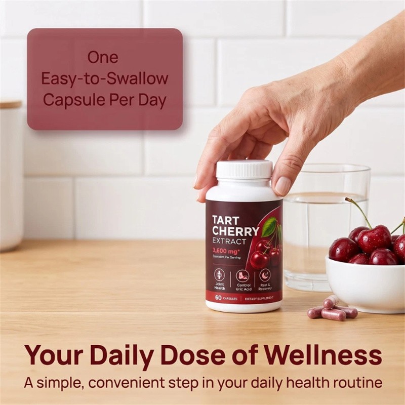 Good Grove Tart Cherry Extract,Goodgrove Tart Cherry Cold Extracted,60 Capsules