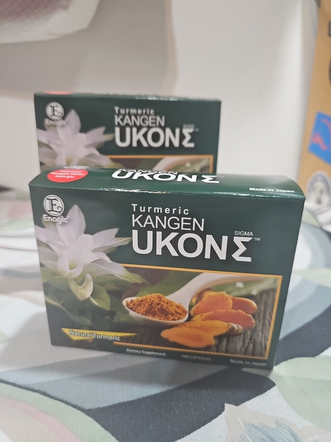 Lot Of 2 Enagic Turmeric Kangen Ukon Organic Multivitamins Vegeterian Capsules