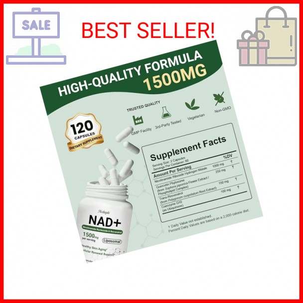 FANCYENERGY NAD+ Supplement, Liposomal NAD Nicotinamide Riboside Resveratrol 150