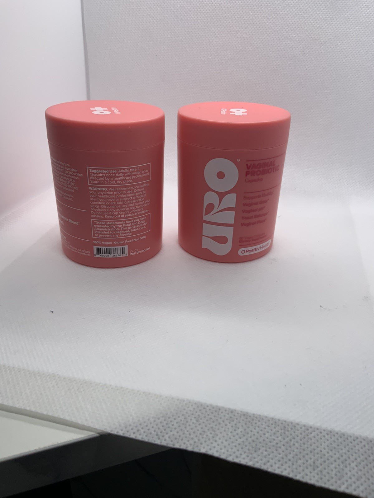 2PACK URO O Positiv Vaginal Probiotics for Women pH Balance w/ Prebiotic New