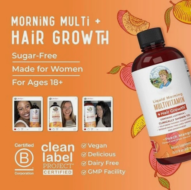 MaryRuth Organics Liquid Multivitamin + Hair Growth | Clinically Tested for Thic