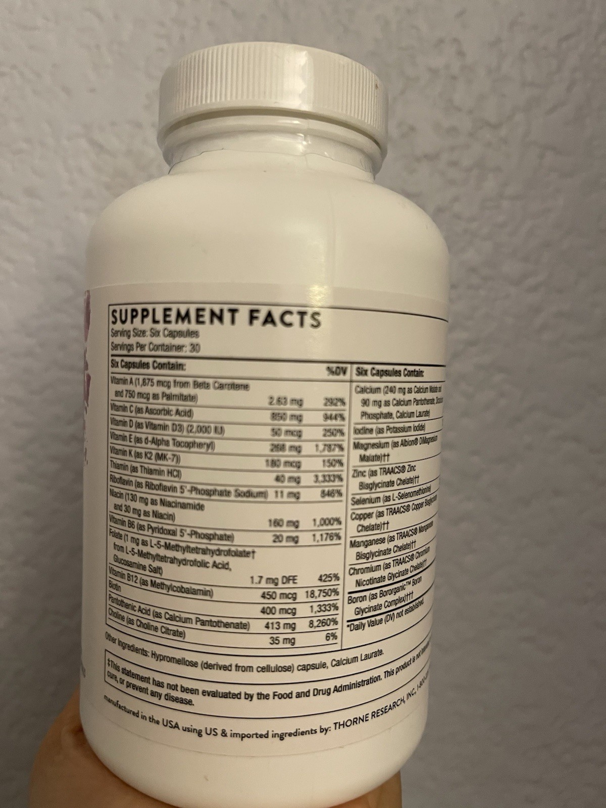 (New) Women’s Multi 50+,180 Caps, Daily multivitamin. Vitami D3,K2, Bone Support