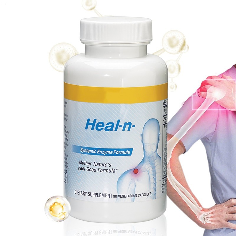 pack 3 LivingWell Nutraceuticals Heal | n | Soothe Systemic Enzyme Formula 90 Ca