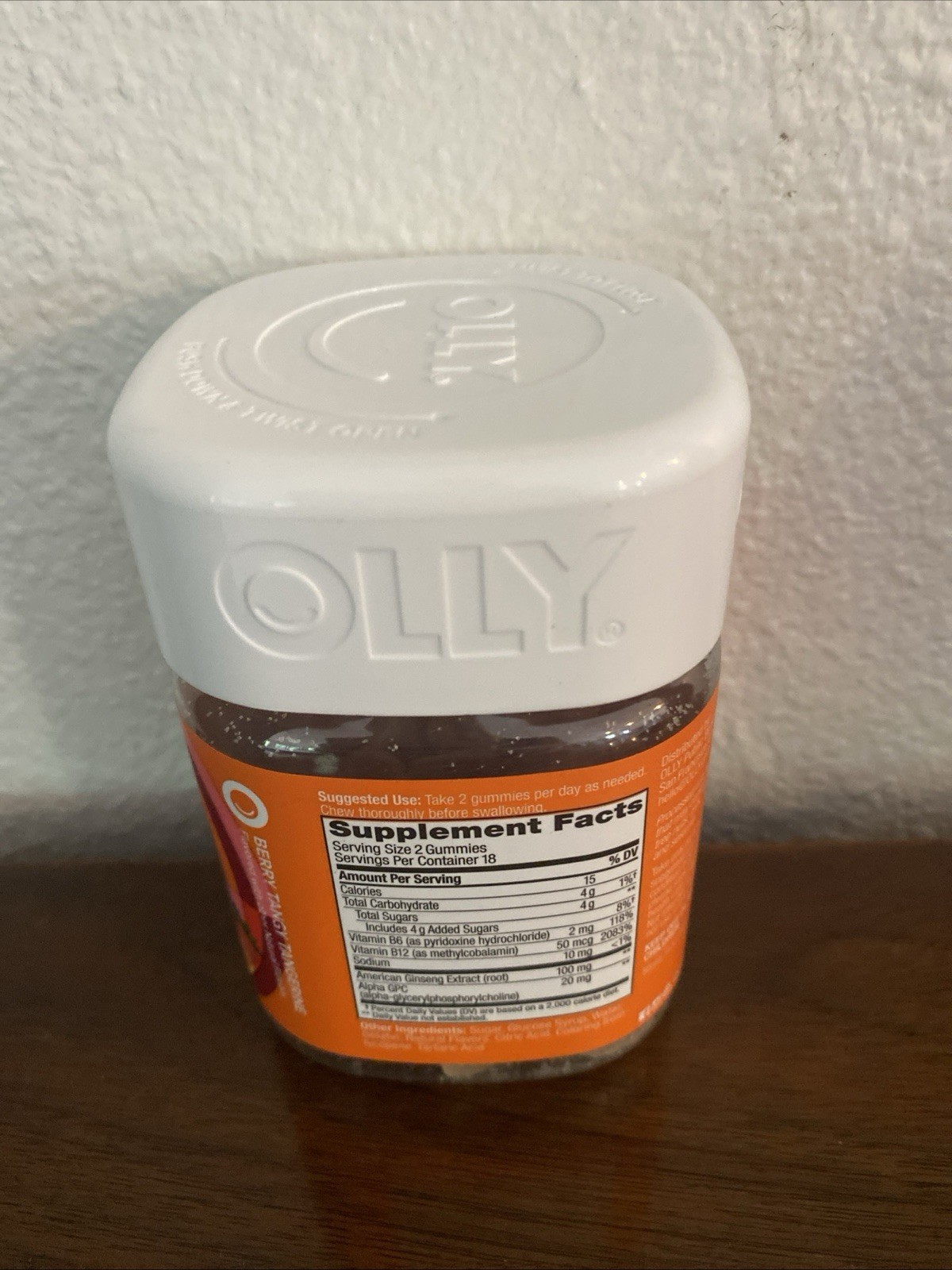 Olly Laser Focus Berry Tangy Tangerine Supplement – 36 Gummies (EXP 01/2026)