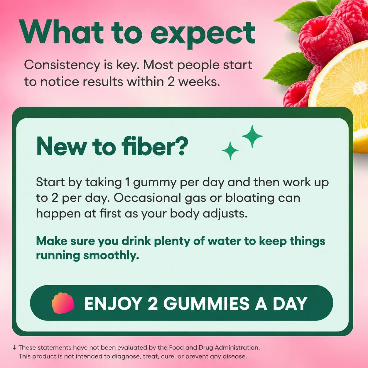 Physician’s Choice Prebiotic Fiber Gummies 5g, Zero Sugar Vegan, Supports Gut Re
