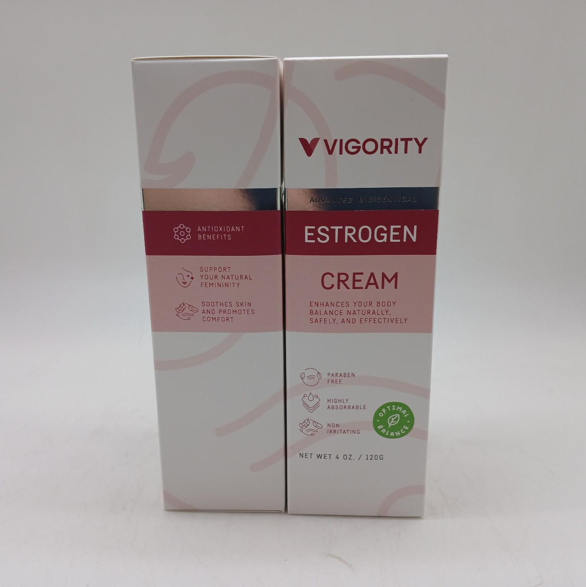 Vigority Estrogen Cream For Women Body Balance Menopause Relief 4oz 2-Pack