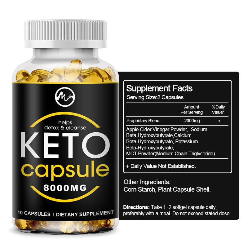 Keto Weight Loss Gummies,Fat Burner,Appetite Suppressant Supplement 60 Capsules