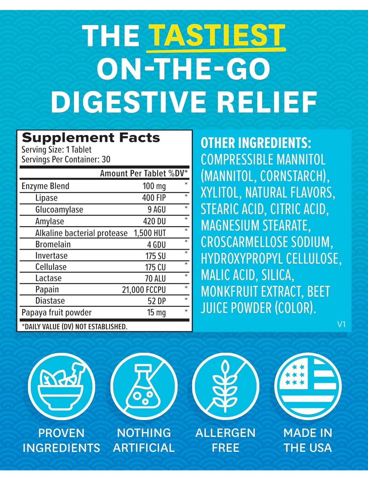 Zenwise Health Chewable Digestive Enzymes with Bromelain – Multi Enzymes