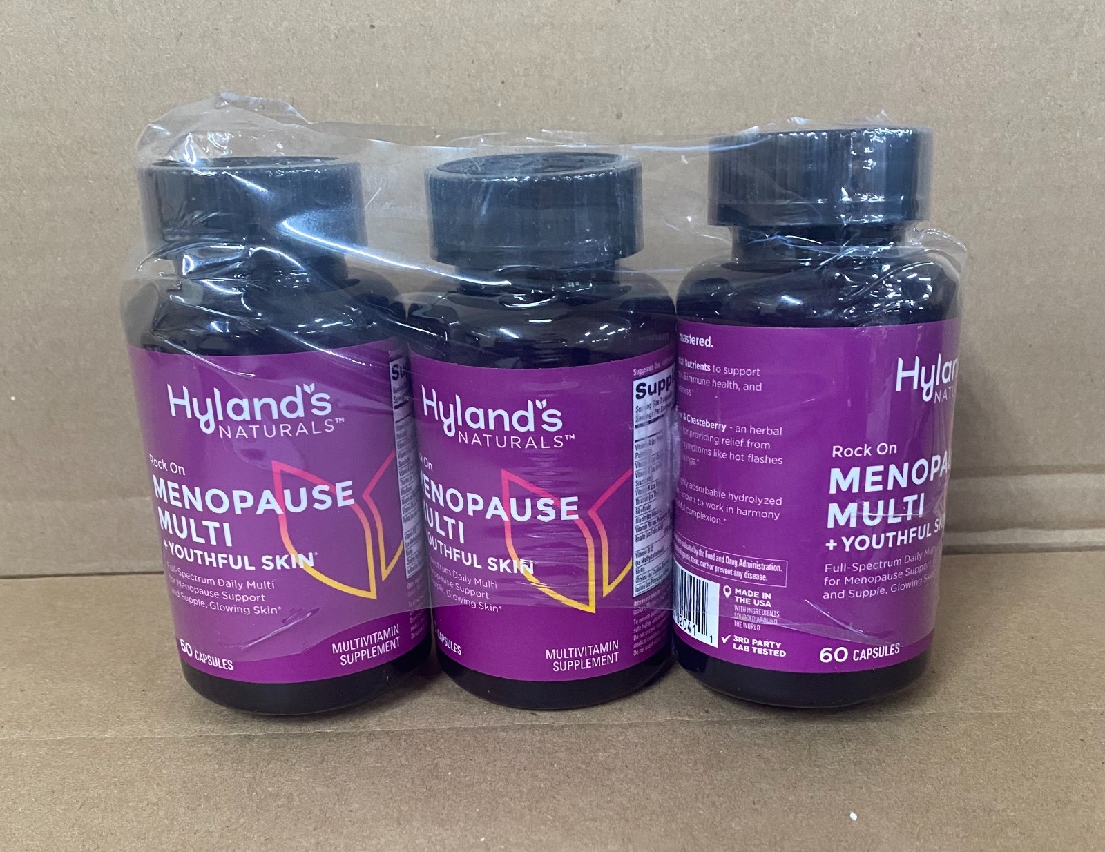 (Pack 3) Hyland’s Menopause Multi Glow Support Youthful Skin 60 Caps EXP 05/2026