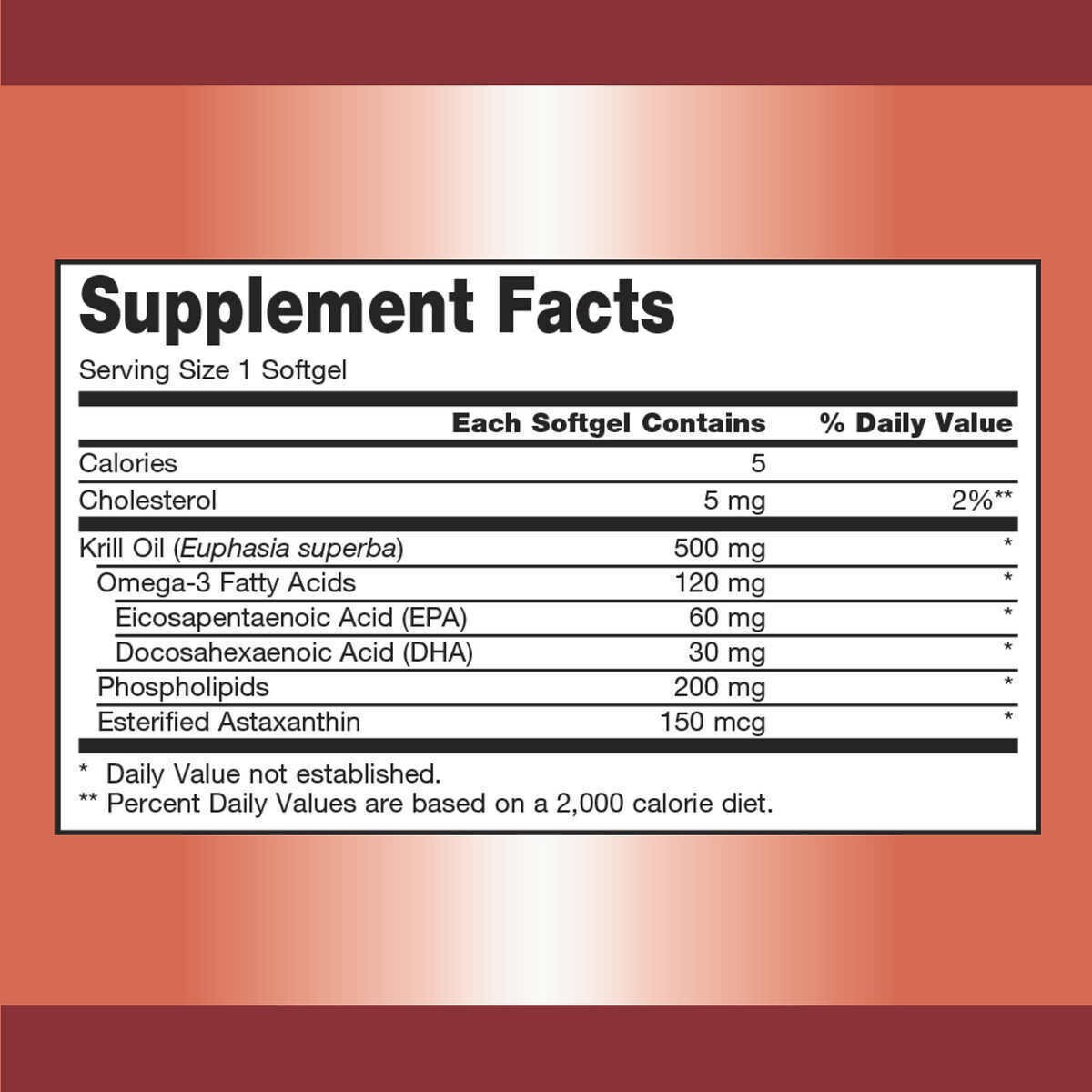 Kirkland Krill Oil 500 mg Omega-3 + Astaxanthin, 160 Softgels, Exp 07/2025