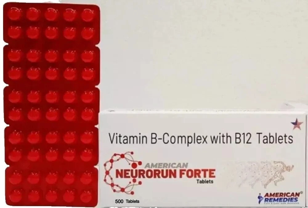 Vitamin B Complex B1, B2, B3, B6, B12 Nerve Relief, Numbness & Tingling 250 tabs