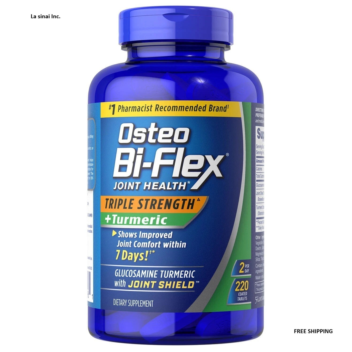 2 Bi-Flex Osteo package (220 Strength with TurMeric Triple Count)