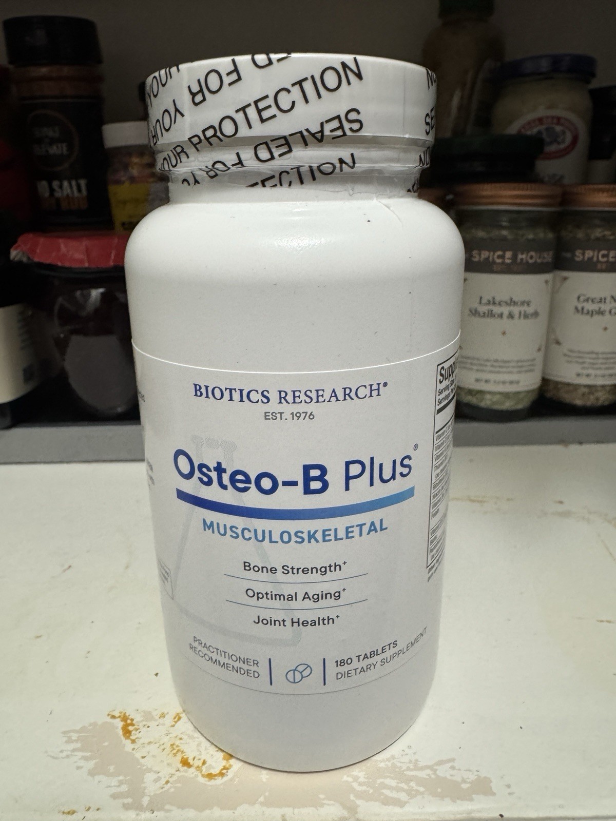 Biotics Research Osteo B Plus Optimal Bone Health Support, 180 Tab, Exp 10/2027