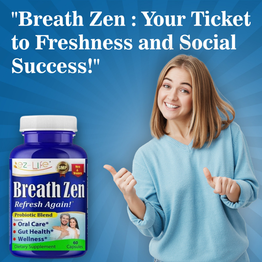 Breath Zen Breath Freshener Dental Probiotics for Bad Breath, Oral Probiotic-60C