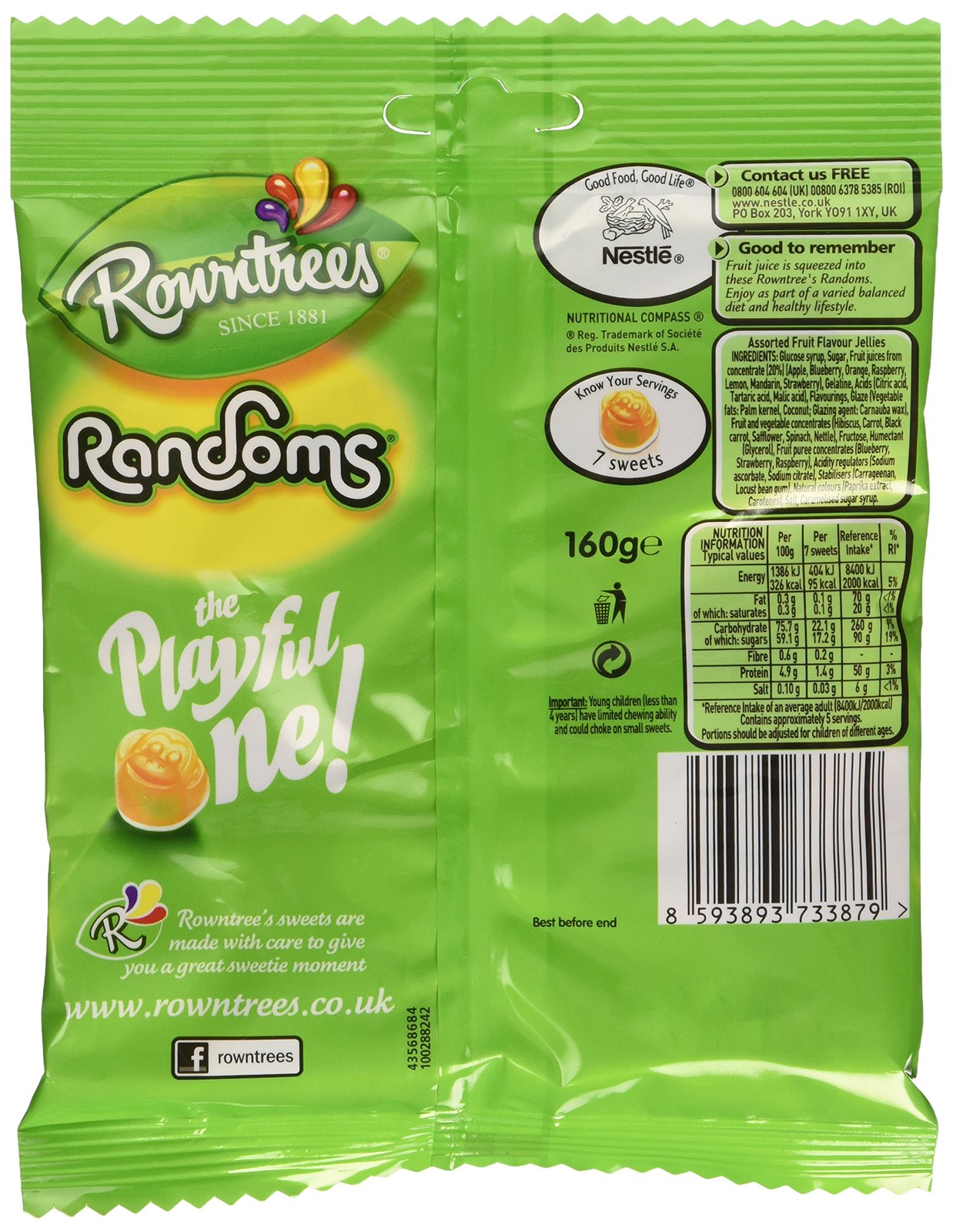Rowntree’s Randoms 150G 5.29 Ounce (Pack of 1)