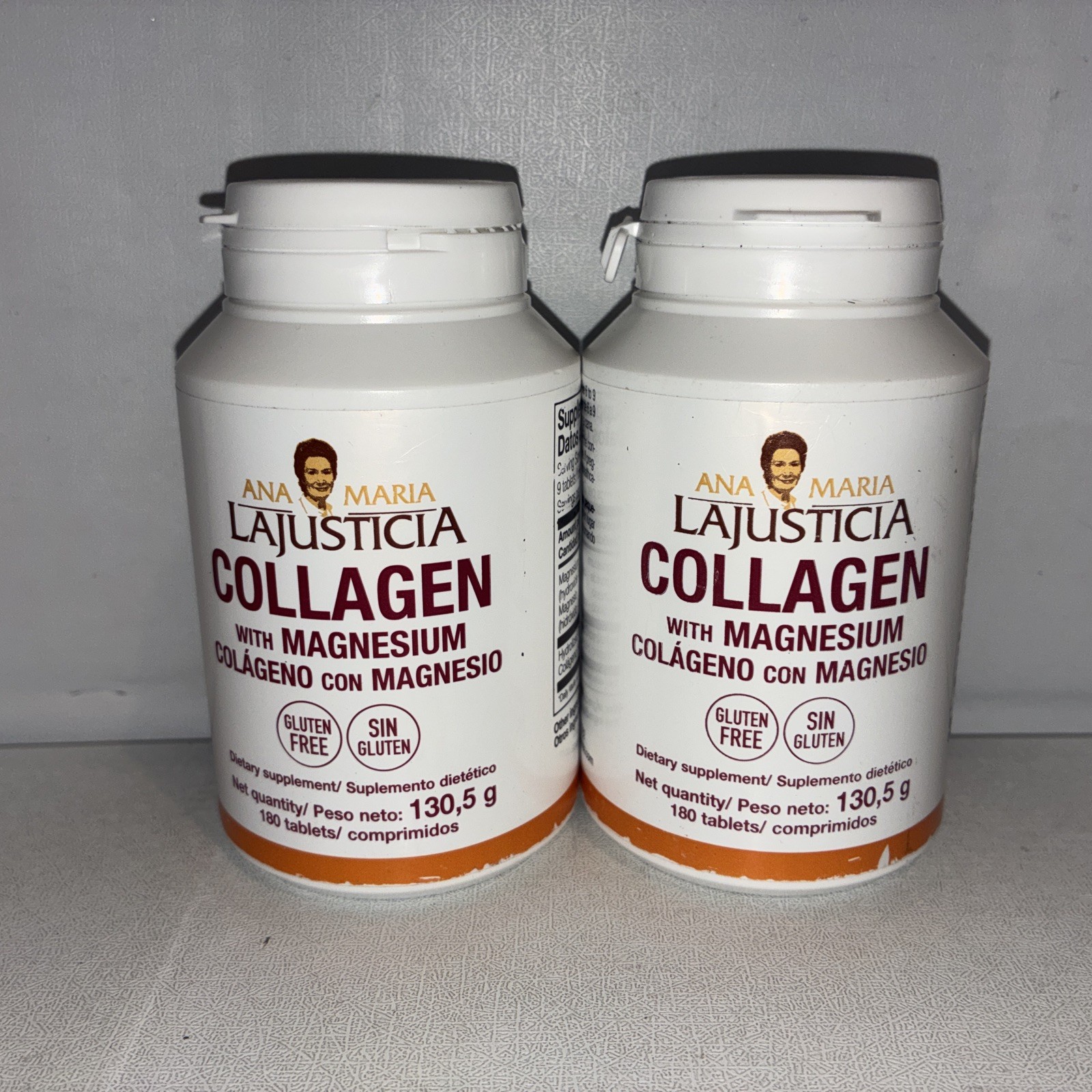 Lot Of 2-Collagen with Magnesium, 180 Tablets Each / Exp 12/2026