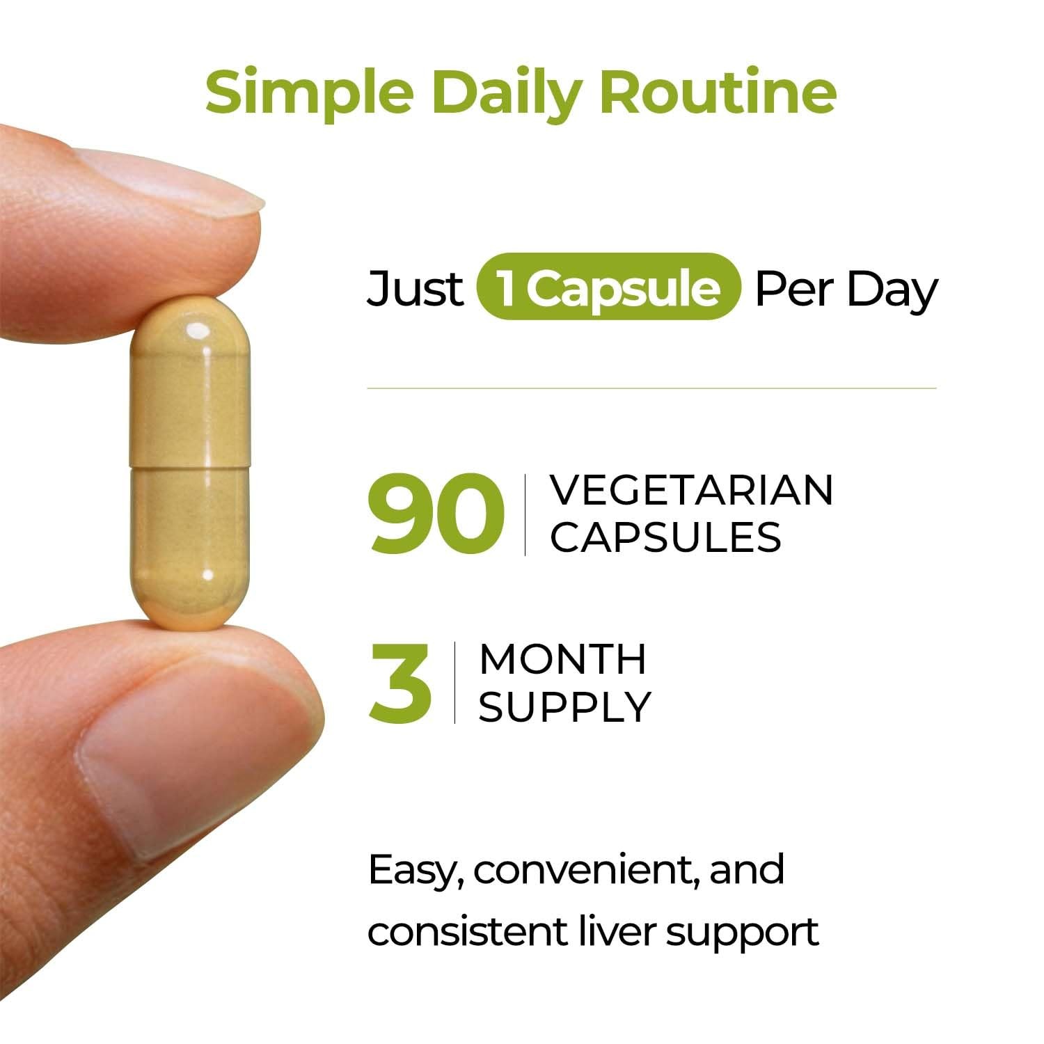 Milk Thistle Supplement 80% Silymarin Vegetarian Capsules 180 Count Liver
