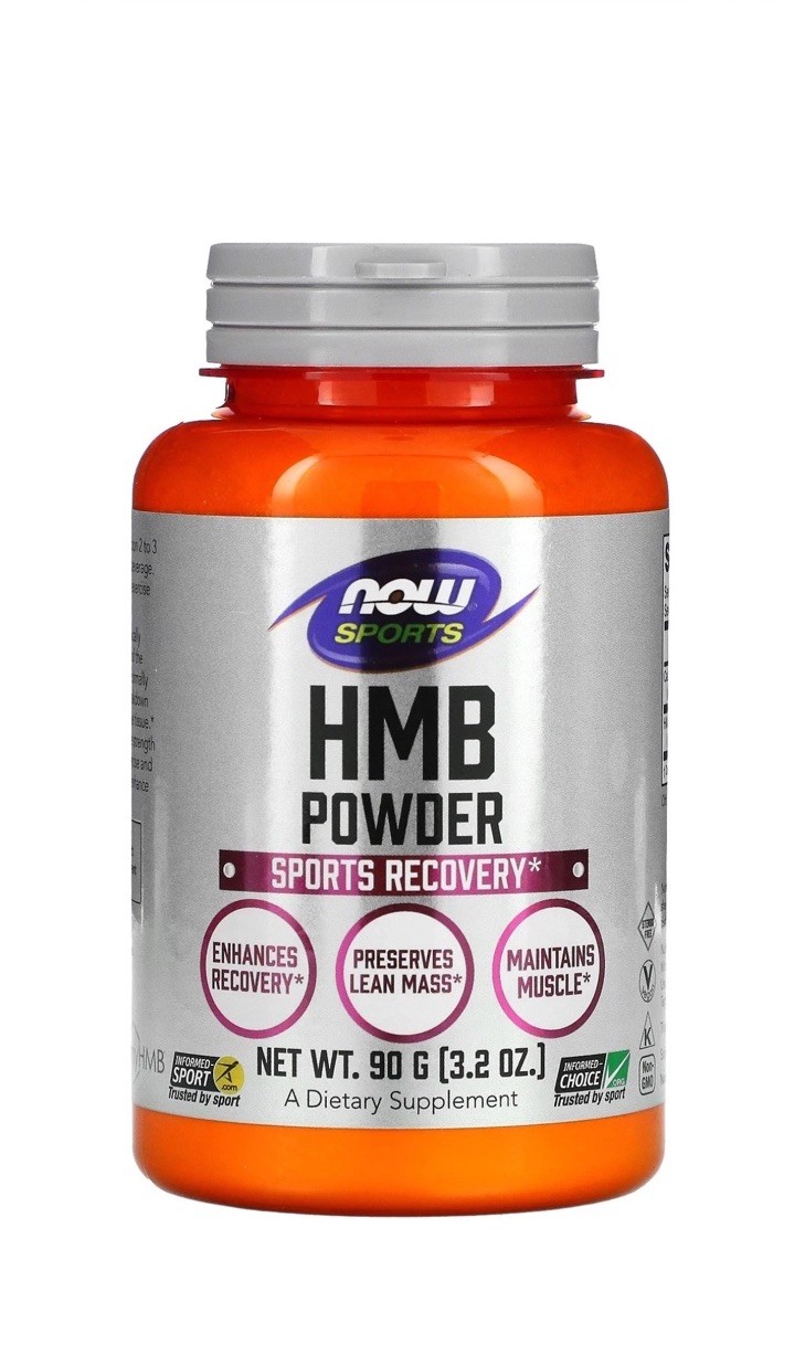 Now Foods Sports HMB Powder 3.2 oz 90 g GMP Quality Assured, Vegan EXP 06/27