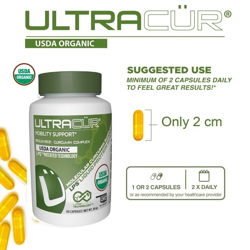 UltraCur, Organic Molecular Curcumin Supplement, 660mg 120 Capsules