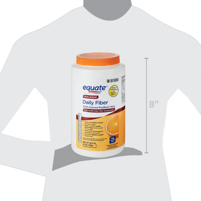 Equate Daily Fiber Orange Smooth Fiber Powder, 48.2 oz. ( Fast Free Shipping )