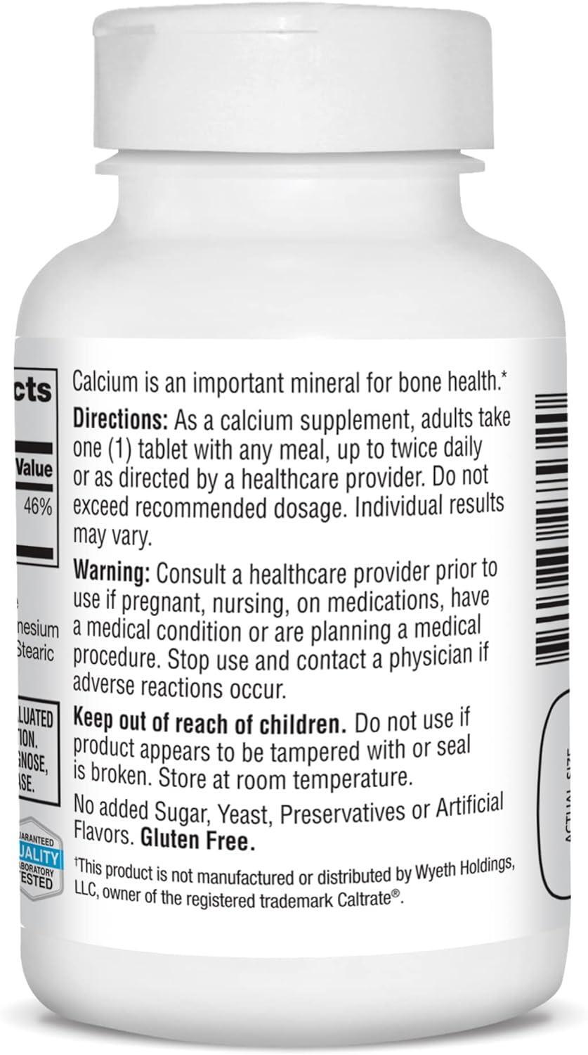 Calcium 600 Mg Bone Muscle Nerve Joint Immune Structural Health Support, 75 Tabs