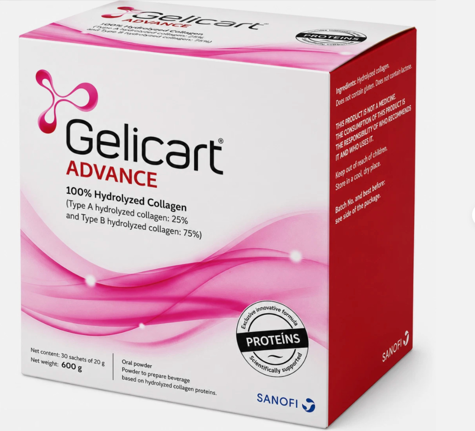 Gelicart ADVANCE Hydrolyzed Collagen 30 Sachets