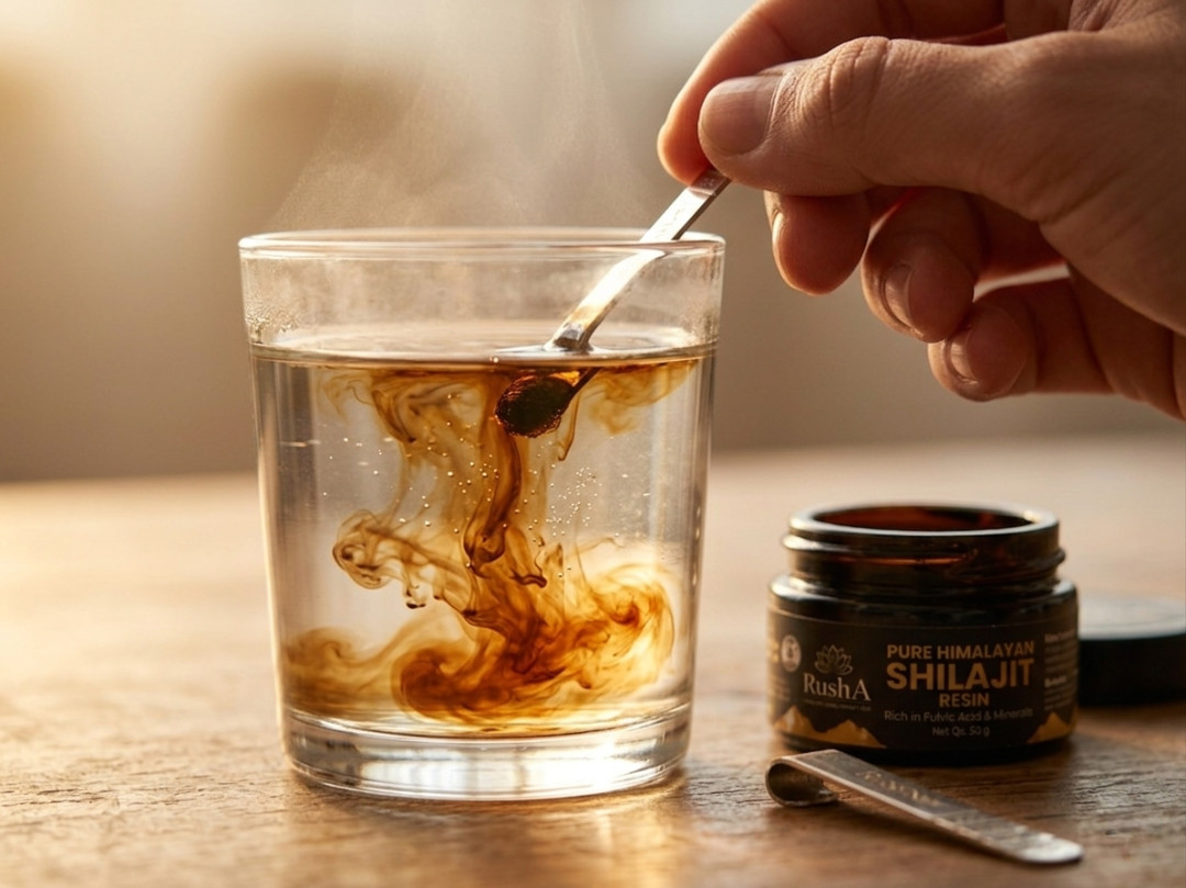 Rusha Pure Himalayan Shilajit Resin 30g | Rich in Fulvic Acid & Minerals