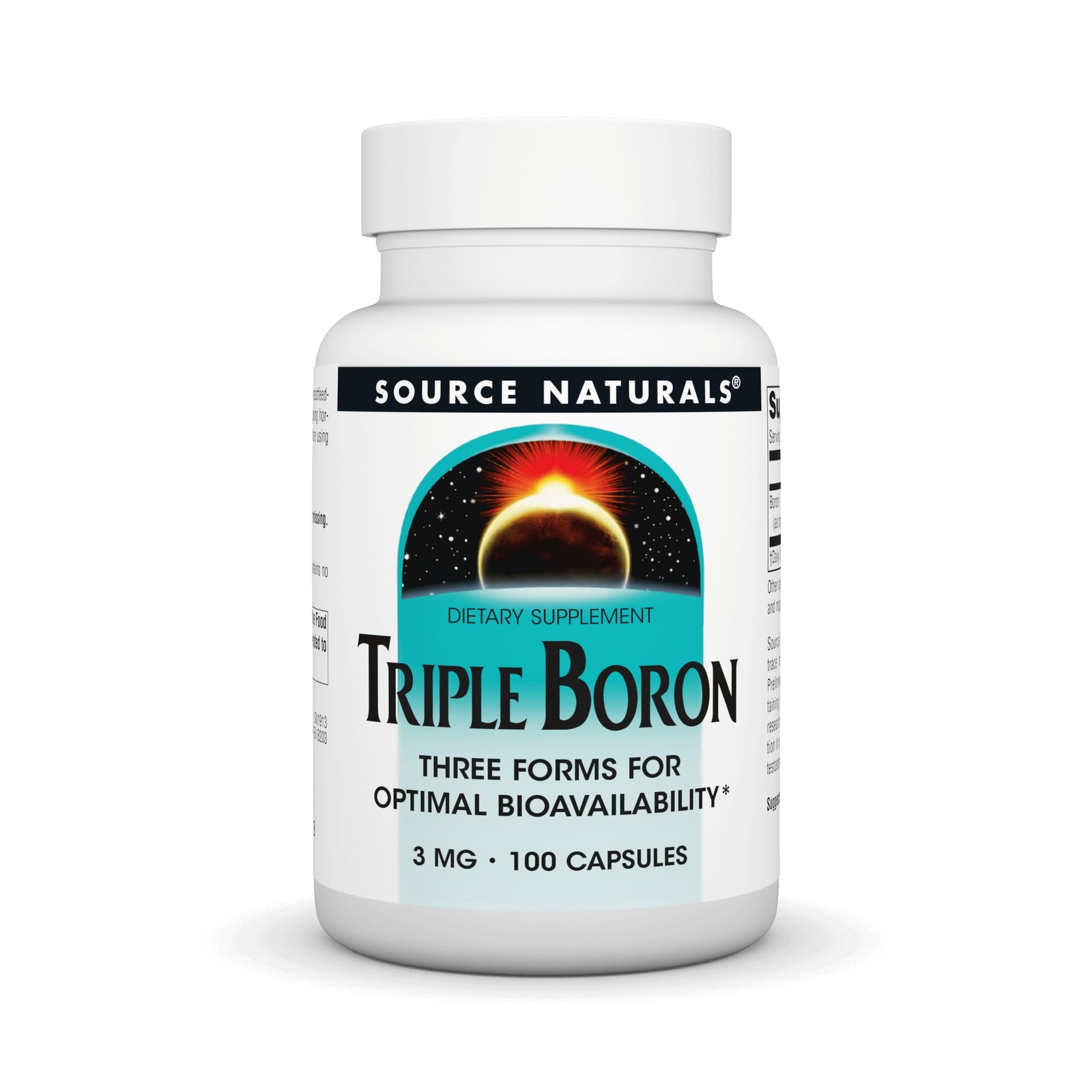 Source Naturals, Triple Boron, Three Forms for Optimal 100 Count (Pack of 1)