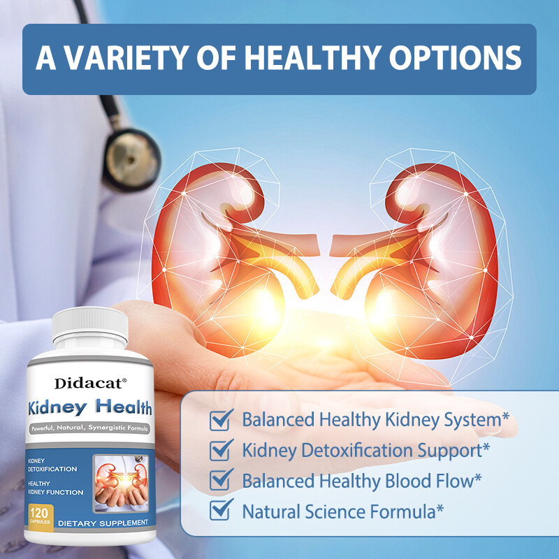 Kidney Health Capsules Cleanse Support Detox Natural Supplement High Quality
