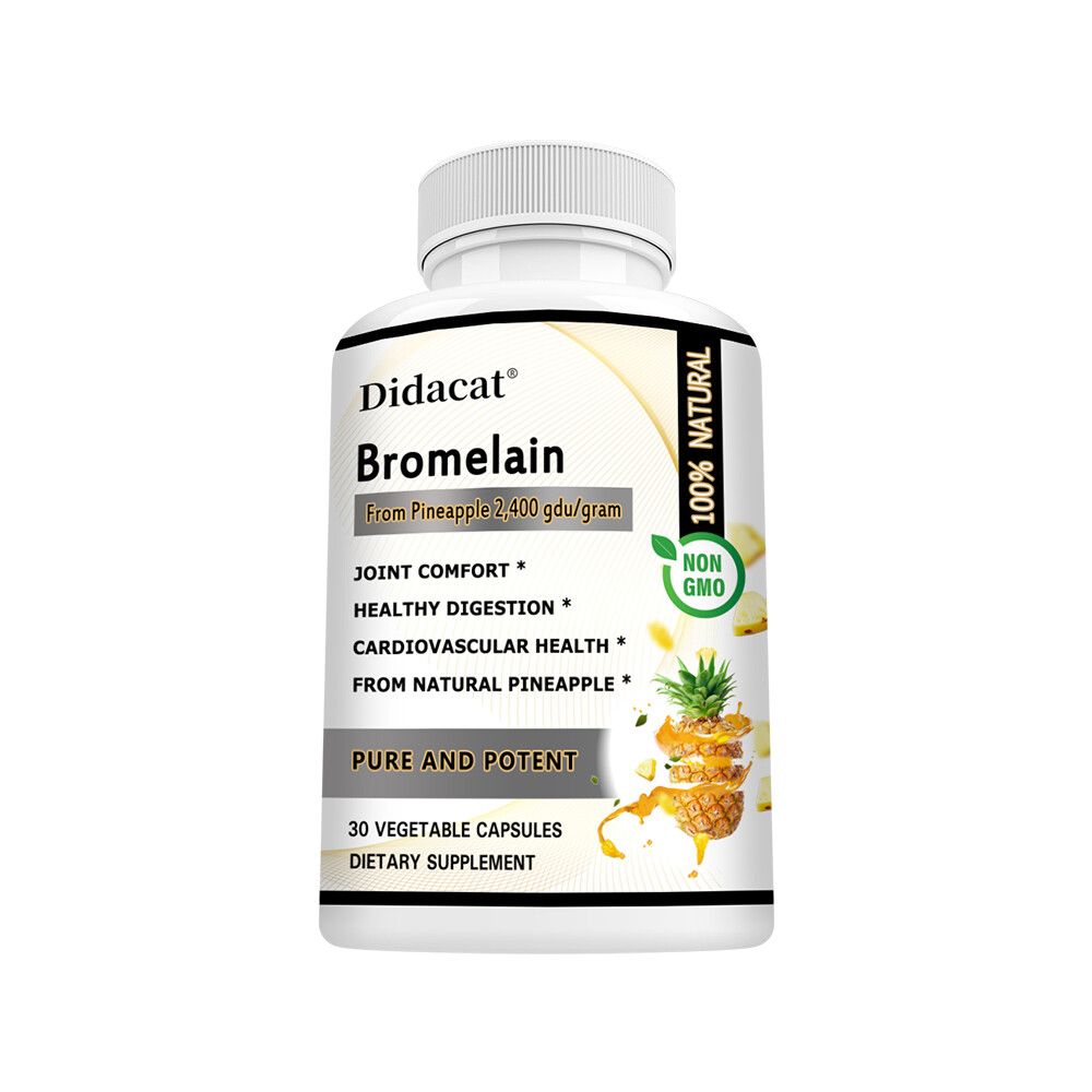 Bromelain 500mg – Natural Immune Support Supplement, Promote Digestive Health