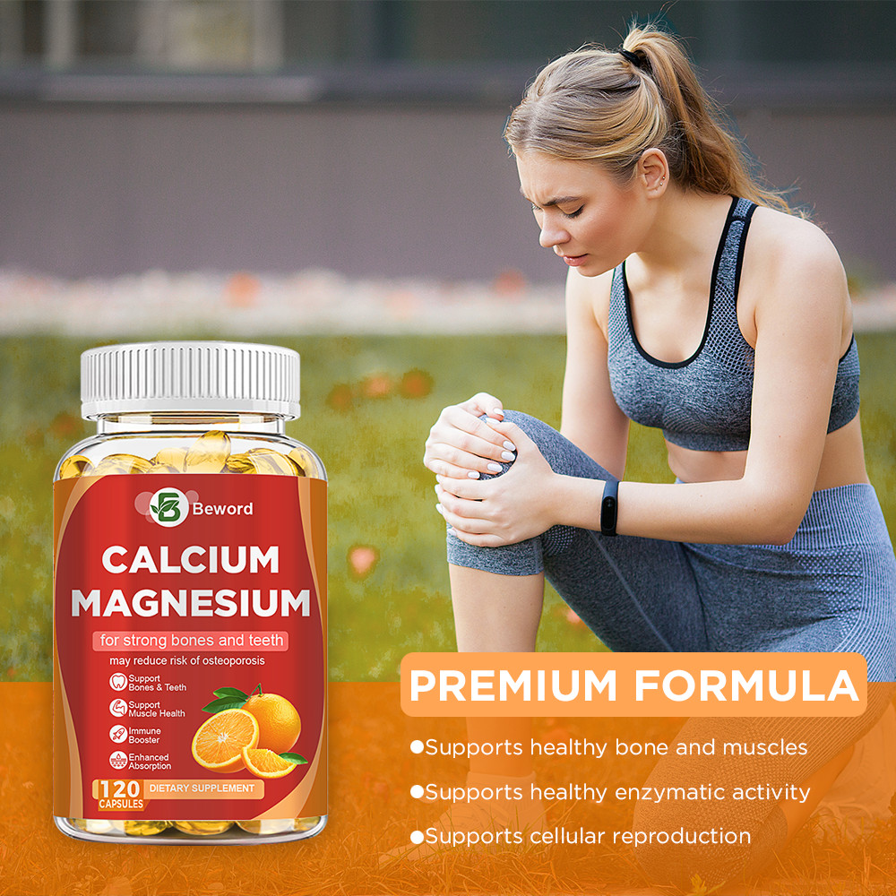 Calcium Magnesium Zinc with Vitamin D3 Strong For Bone Health Muscle Improvement
