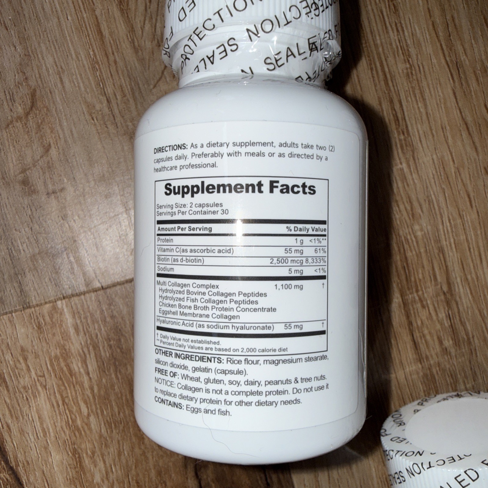 Micro Ingredients Multi Collagen Peptides – 4 bottles 60 pills each