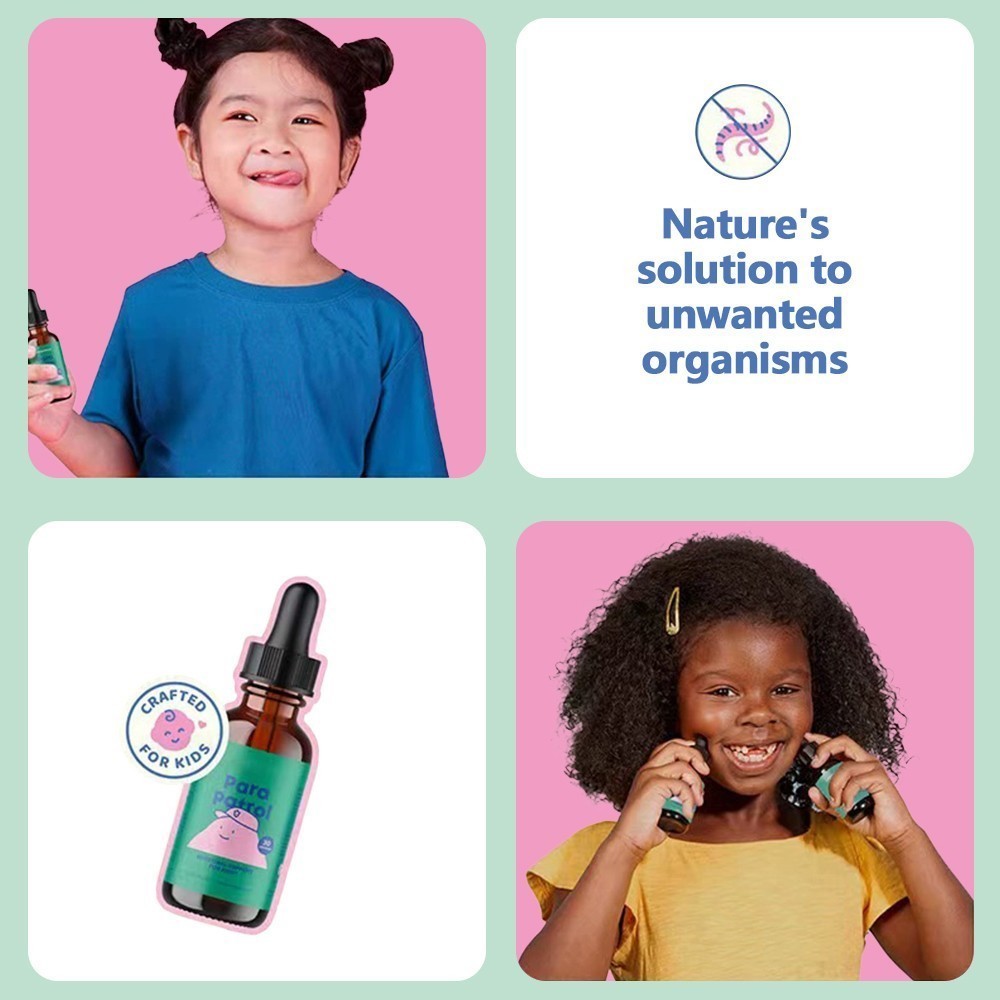 Para Patrol Stomach Cleansing Drops Support Intestinal & Immune Health for Kids